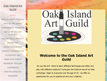 Tablet Screenshot of oakislandartguild.org